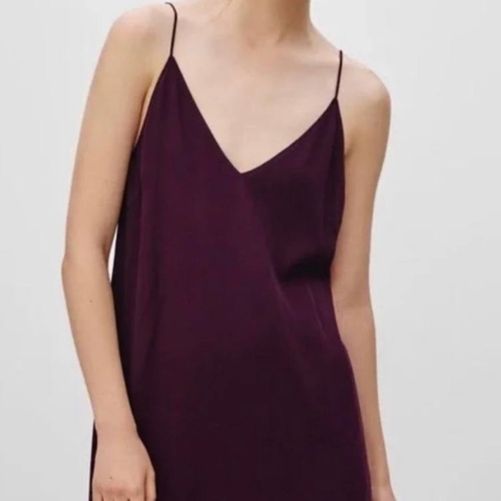 Aritzia Wilfred Free slip dress in plum